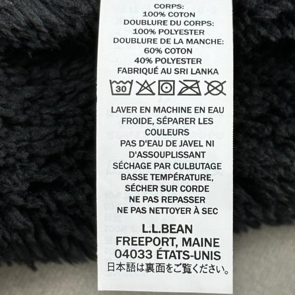 LL BEAN Jacket Relaxed Fit Jacket MENS Fleece Lining Warm Lightweight SIZE Small - Picture 11 of 13